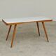 White opaxit coffee table by Jiri Jiroutek for Cesky Nabytek 1960