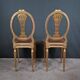 Paire de Chaises en Bois Doré, style Louis XVI – Début XXe