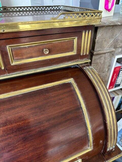 Louis XVI style cylinder desk