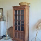 Antique Parisian glass cabinet in the style of a hosier