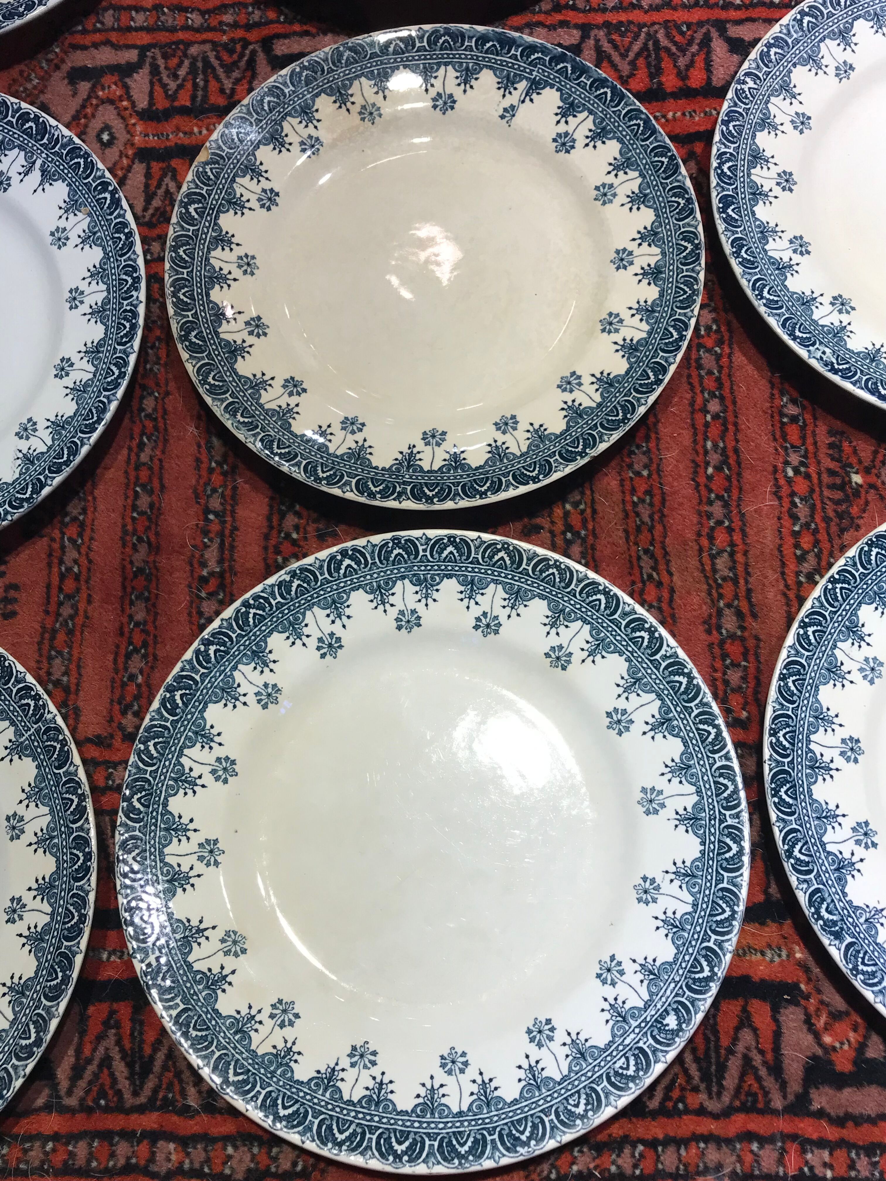 Flat plates 12, Terre de Fer, St Amand & Hamage