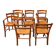Set of 8 Italian beech wood chairs / Model Marocca by Vico Magistretti for De Padova / 1987