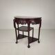 Vintage Chinese hardwood console / side table with marble top