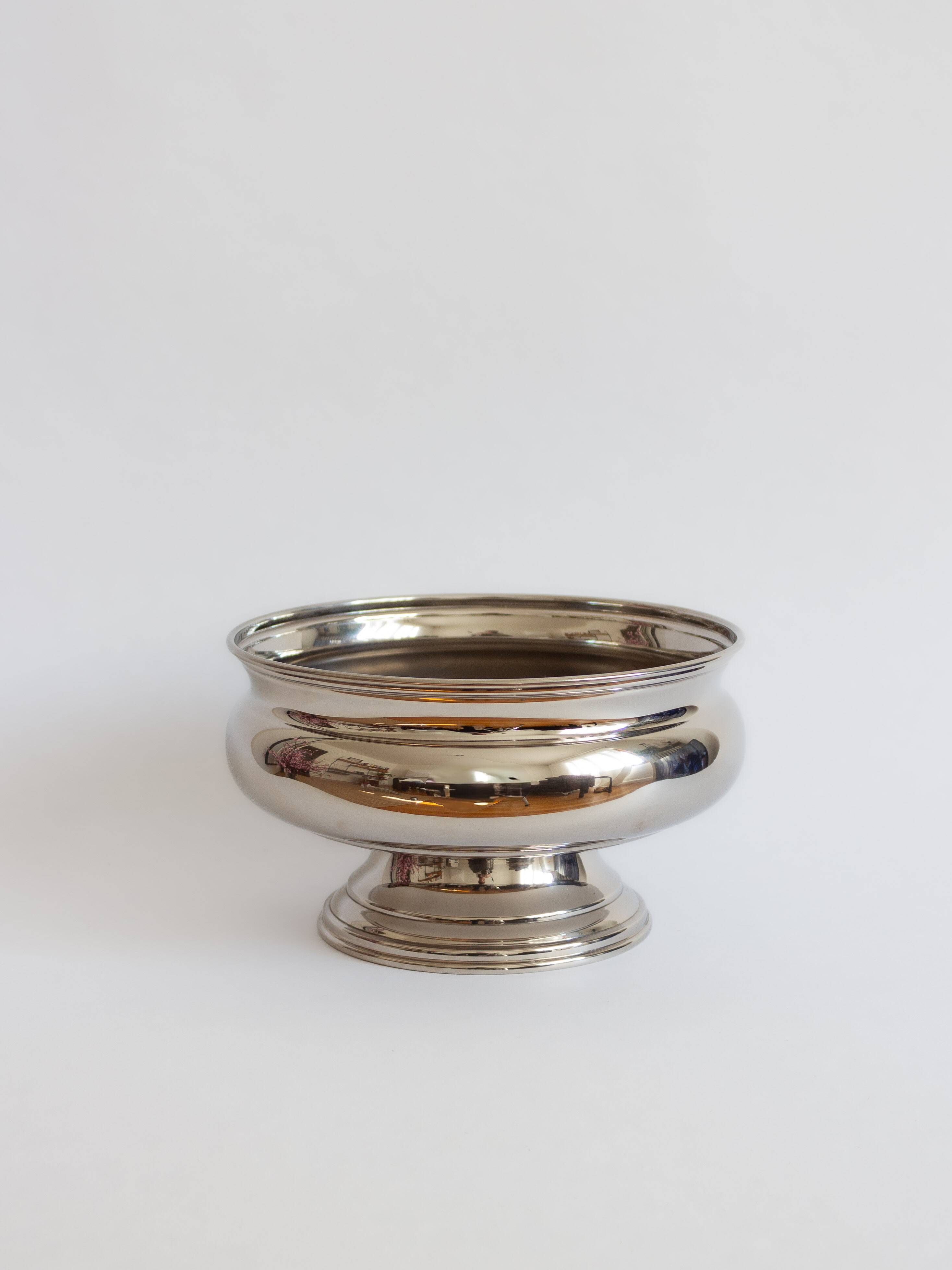 Vintage silver-plated champagne bowl – Italy, 1960s