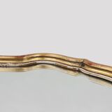 20th Century Baroque style mirror in carved and gilded wood, Belgium