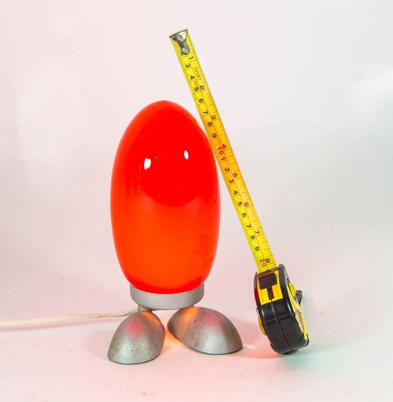 Set of 3 lamps egg red white and blue Ikea 80s