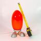 Set of 3 lamps egg red white and blue Ikea 80s