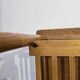 70s Hardwood Coffee Table with Slatted Shelf
