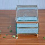 Glass and mirror jewellery box
