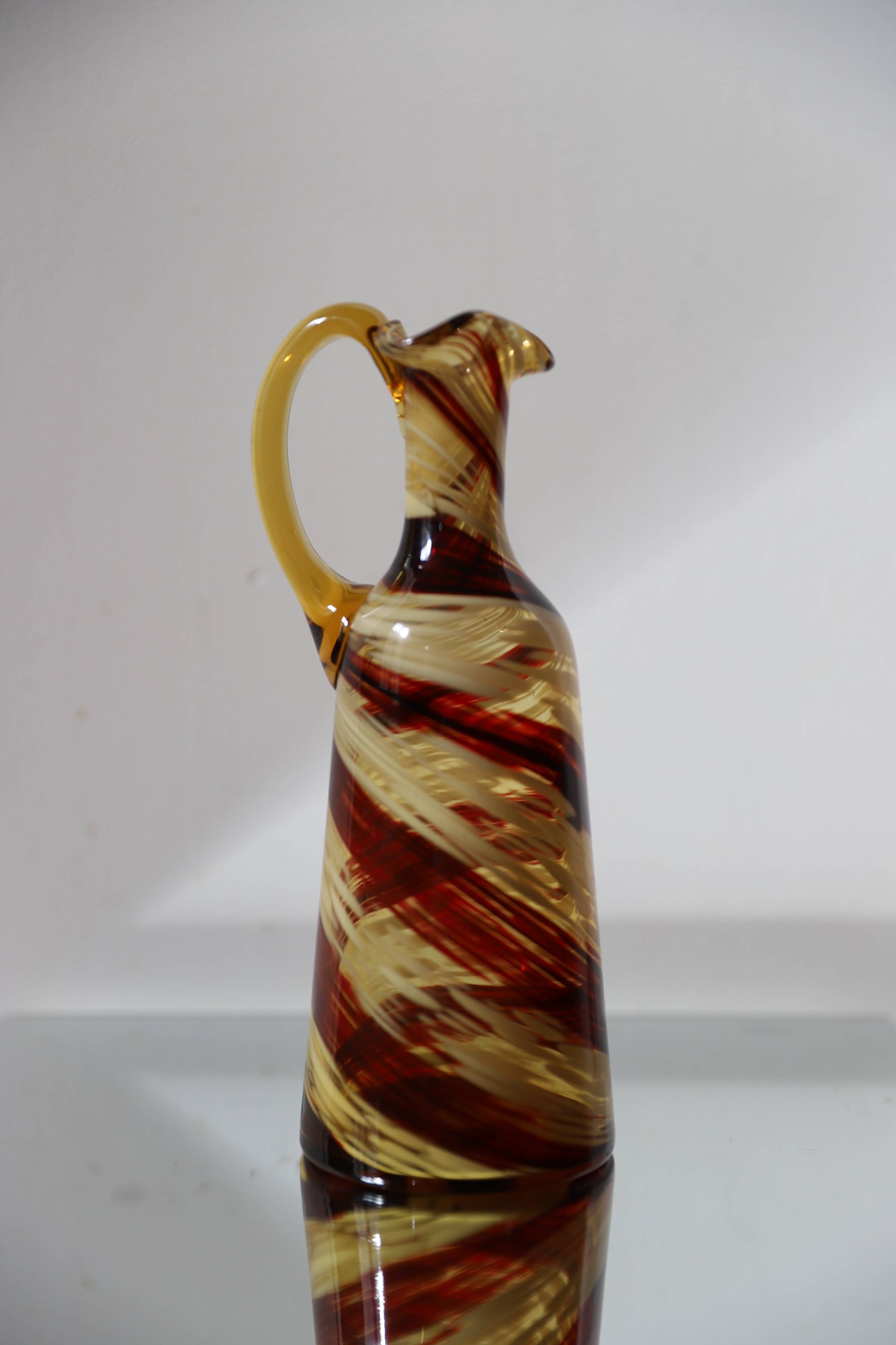 Two-tone Murano carafe