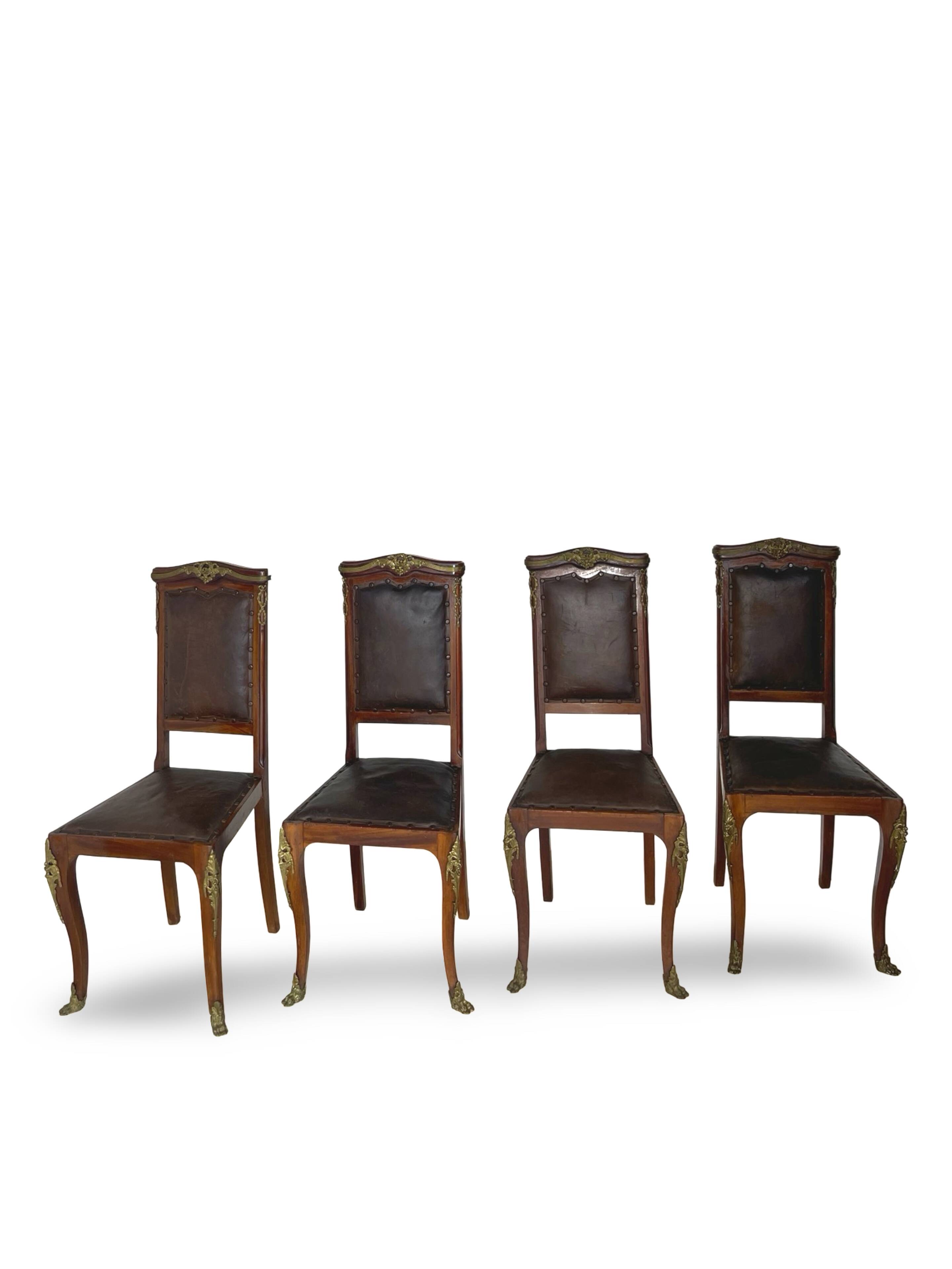 Italian art deco dining chairs 1920s