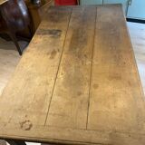 Large oak farmhouse table from the late 19th century