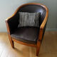 Fauteuil club art deco cuir