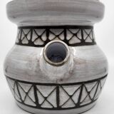 Geometric patterned soup tureens in enamelled stoneware by Emile Masson, Vallauris, 1960