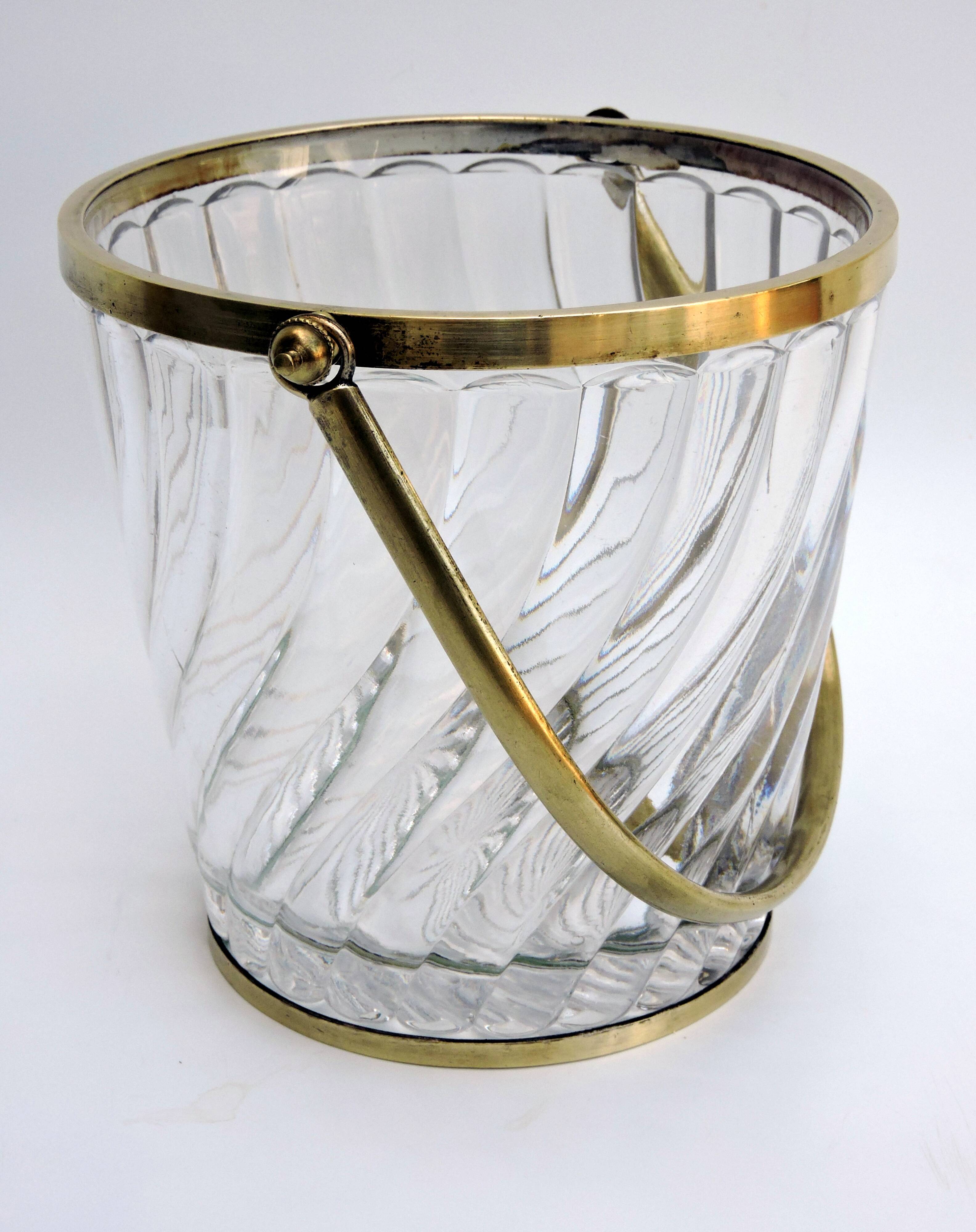Ice bucket, baccarat crystal
