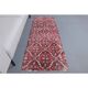 Vintage Turkish Oushak Handmade Wool Cotton Pink Runner 76x200