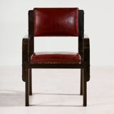 Art Deco desk and armchair, set of 2