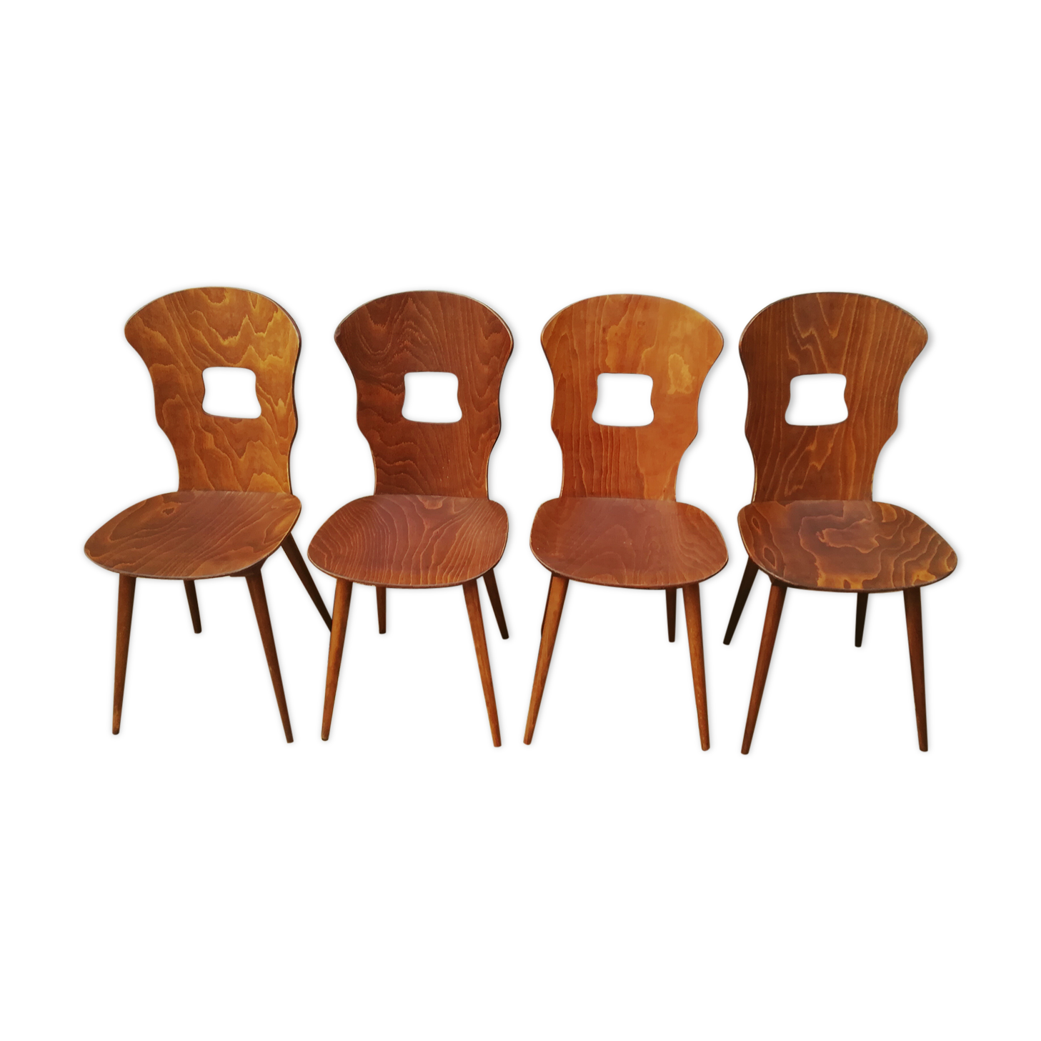 4 Baumann bistro chairs model gentian 50's