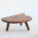 Wooden free-form coffee table