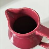 Old raspberry red pitcher from Onnaing, early 20th century.