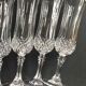 Set de 10 flûtes à champagne cristallin taillé