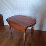 Round solid wood shutter table