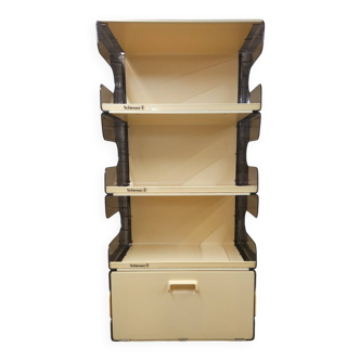 Étagère bibliothèque plexi fumé 1970