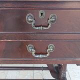 English double-sided mahogany desk