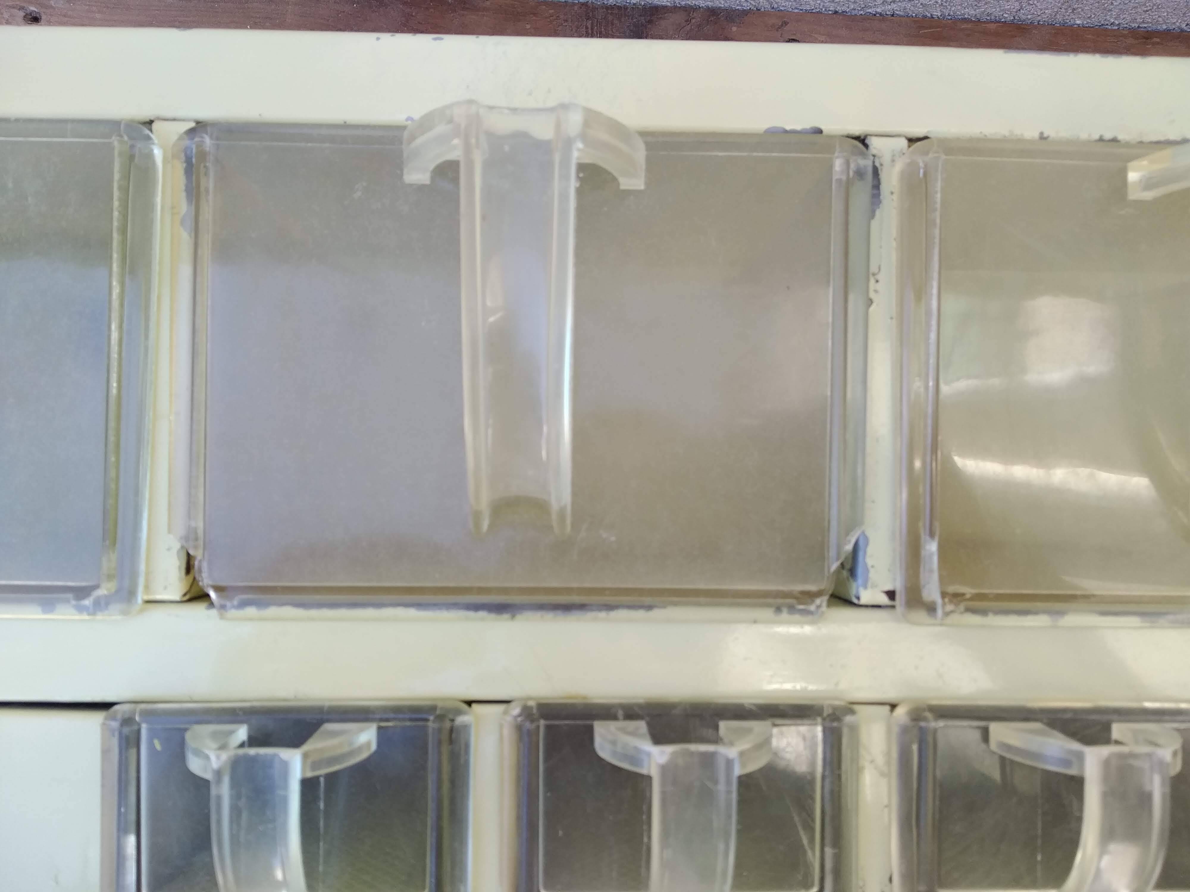 Storage unit with lockers brand PlexiBronze - 1950s