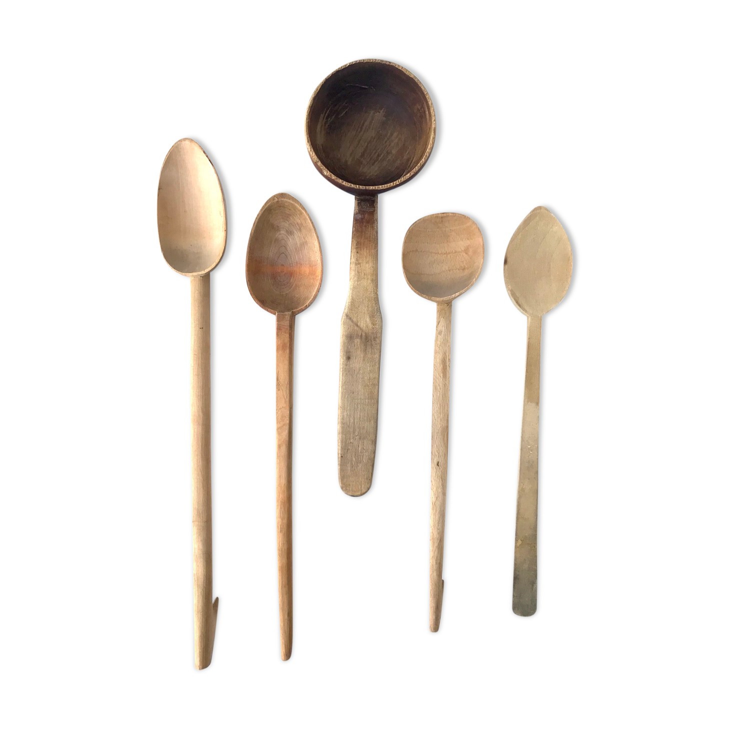 Couverts en bois vintage