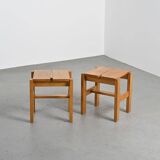 Pair of Maison Regain stools, circa 1960