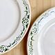 Duo assiettes Terre de fer Art Deco Badonviller