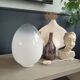 Vintage glass egg lamp