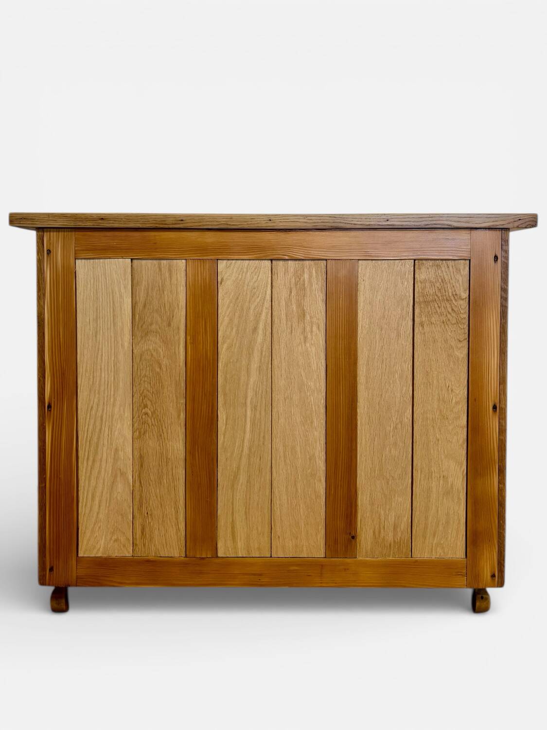 Art Deco sideboard in oak and mahogany veneer, 1940s.