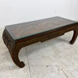 Table basse sculptée à la main Chine années 1930