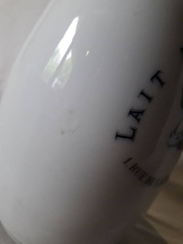 Advertising milk bottle