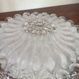 Ceiling lamp applied in molded glass 25cm