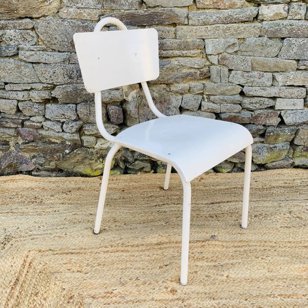 Paire de chaises blanches