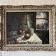 Still life tableau in Expressionist style from the 1960s.