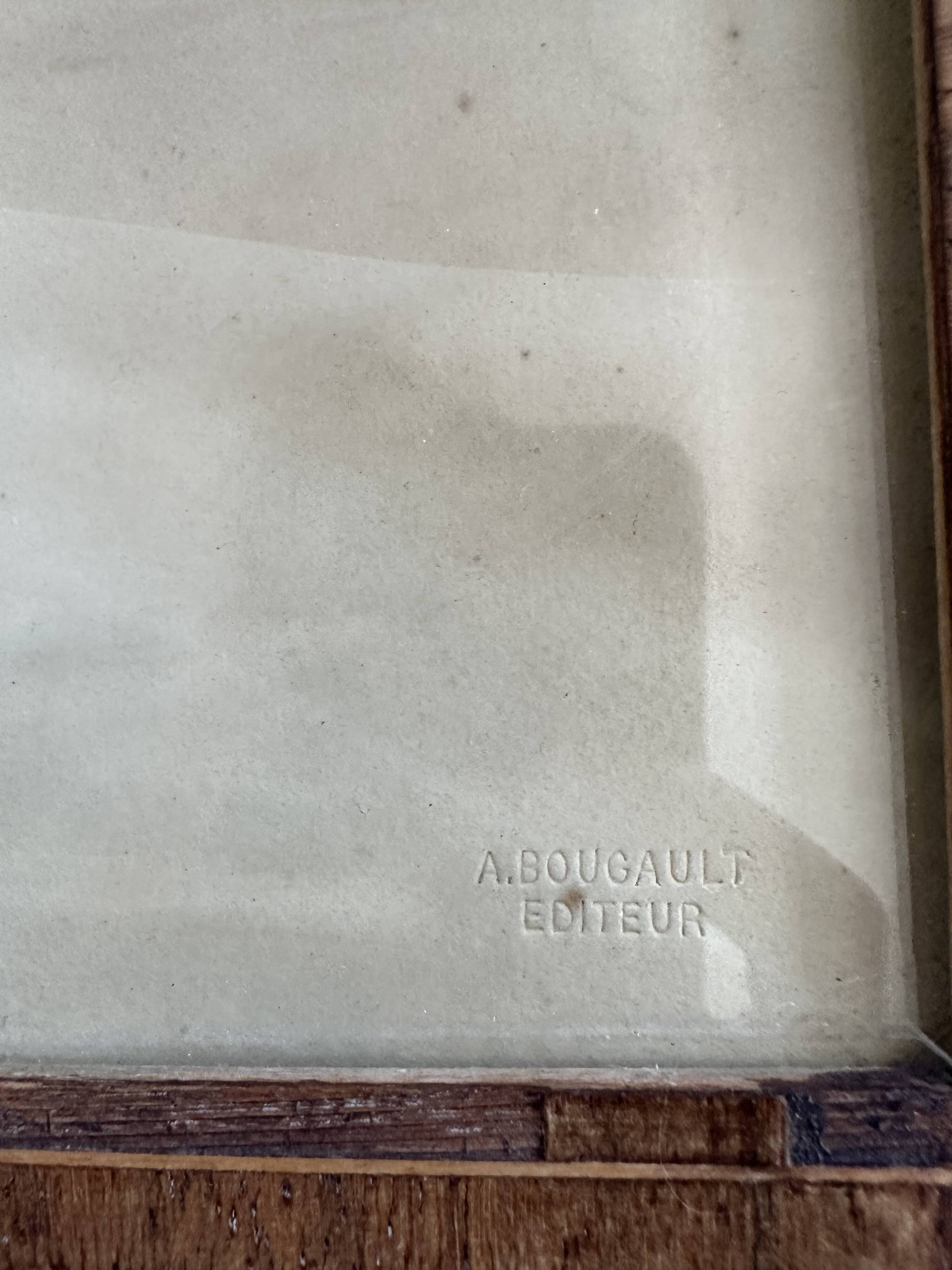 Panoramic photograph of the ancient Sahara A. Bougault around 1900 – Framed