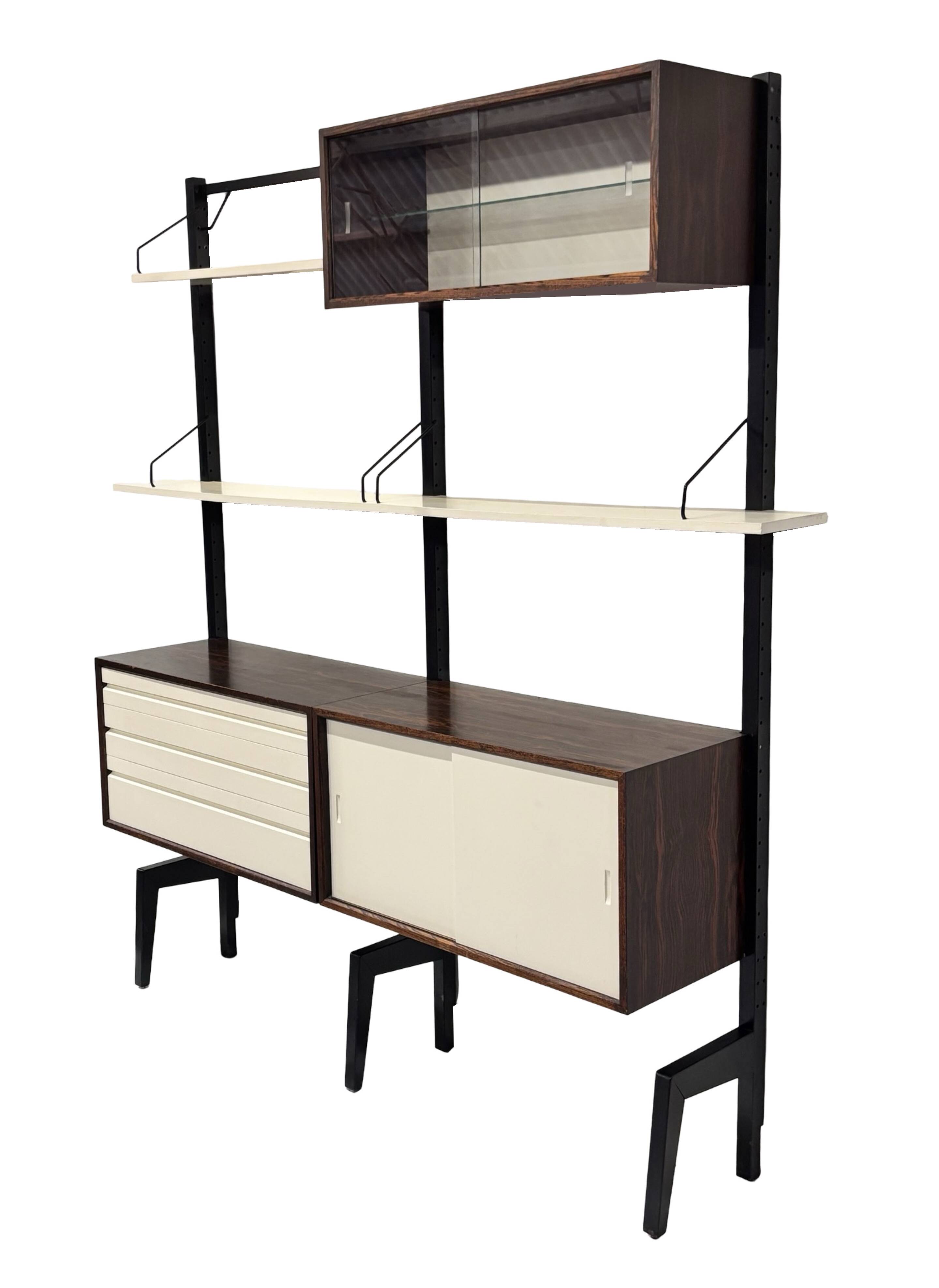 Vintage Poul Cadovius Royal System Wall System Freestanding