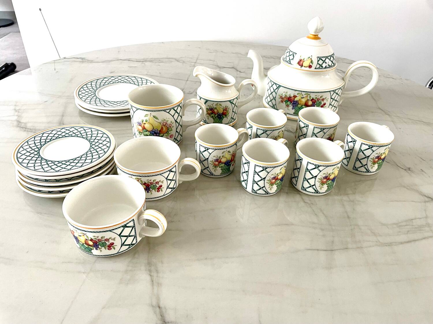Villeroy Boch Basket Tea and Coffee Set 20 pieces