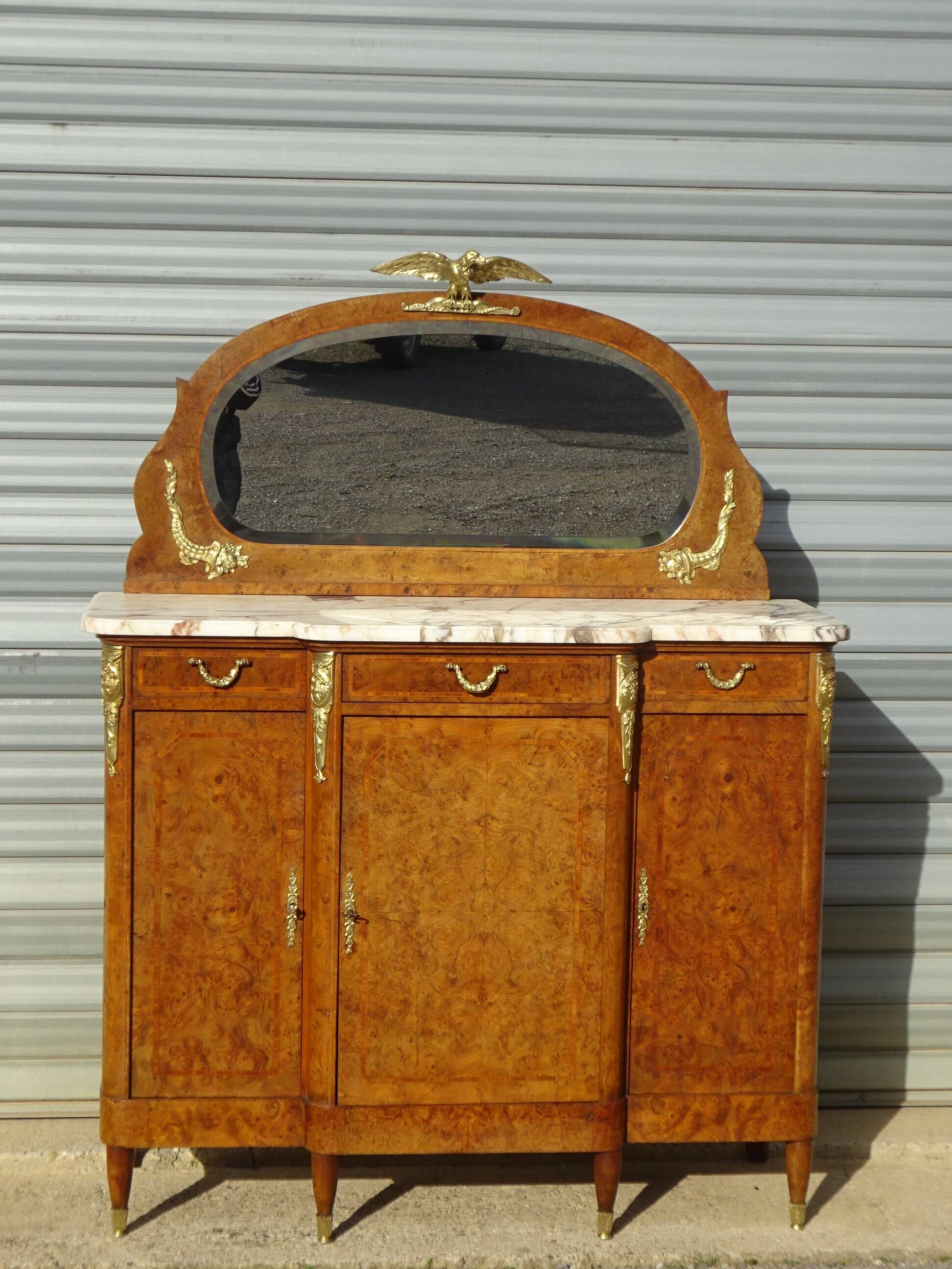 Elegant rosewood marquetry sideboard