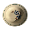 Assiette artisanale peinte à la main fleur bleue A
