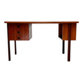 Mid-century modern teak desk by Asko Finland, 1960s.
