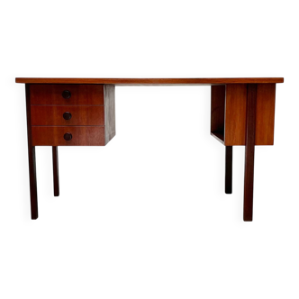 Mid-century modern teak desk by Asko Finland, 1960s.