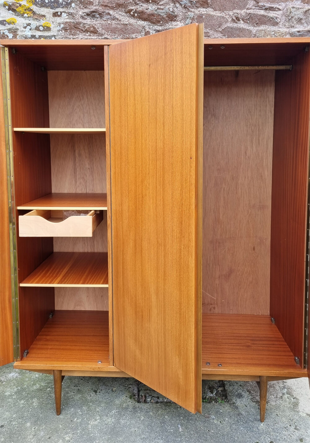 Armoire penderie, teck, Roche Bobois, vintage, années 60 Selency