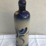 Bouteille grès bleu & gris alsace A. Ehret avec bouchon vintage