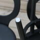 5 chaises baumann mouette noires skaï noir