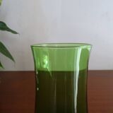 8 verres eau en verre soufflé vintage verts
